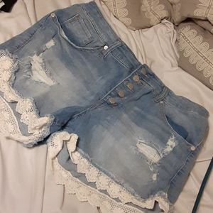 High rise shorts